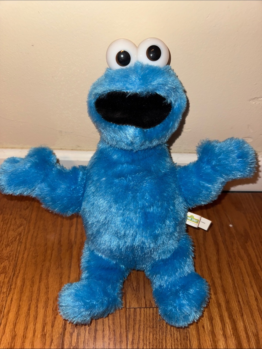 Sesame Street Cookie Monster Vintage Plush w/ Hanging Loop!